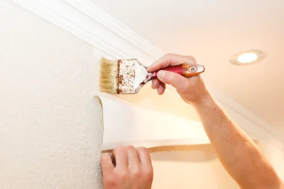 Pose de papier peint à Ambonil — revêtements muraux et toiles de verre